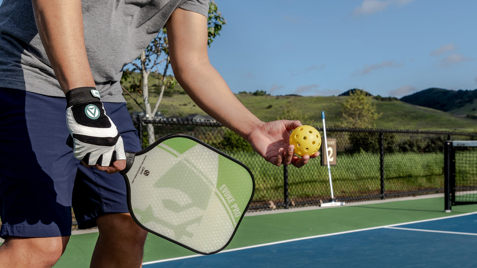 Pickleball gloves to solve a sweaty slippery pickleball paddle